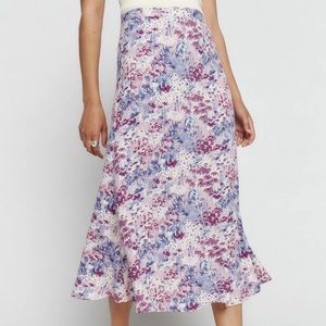 NWT Reformation Beau Skirt in Morning Dew